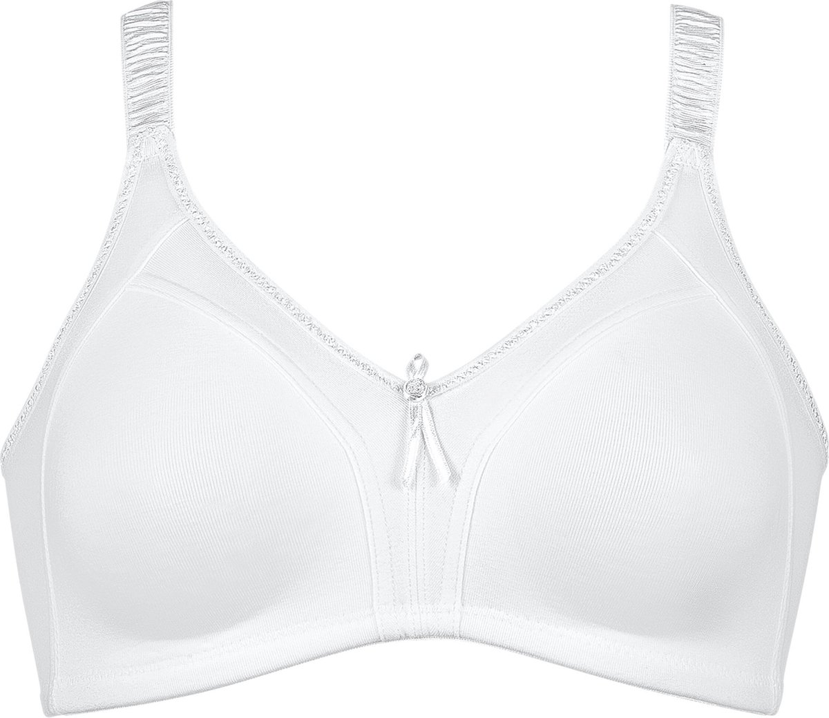 Naturana katoenen soft BH zonder beugels wit