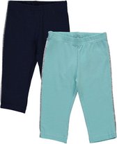 Blue Seven - 2pack - Capri Leggings - Zwart Wit met goud - Maat 98