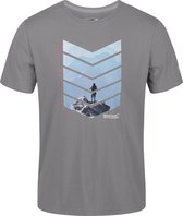 Mannen Breezed Grafisch T-shirt Outdoorshirt grijs