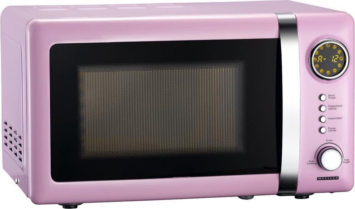 Schneider SMW20VMP Microondas Vintage 20 Litros 700W Color Rosa