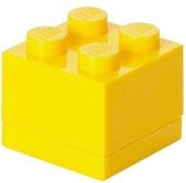 LEGO Mini 4 Opbergbox - 60 ml - Kunststof - Geel