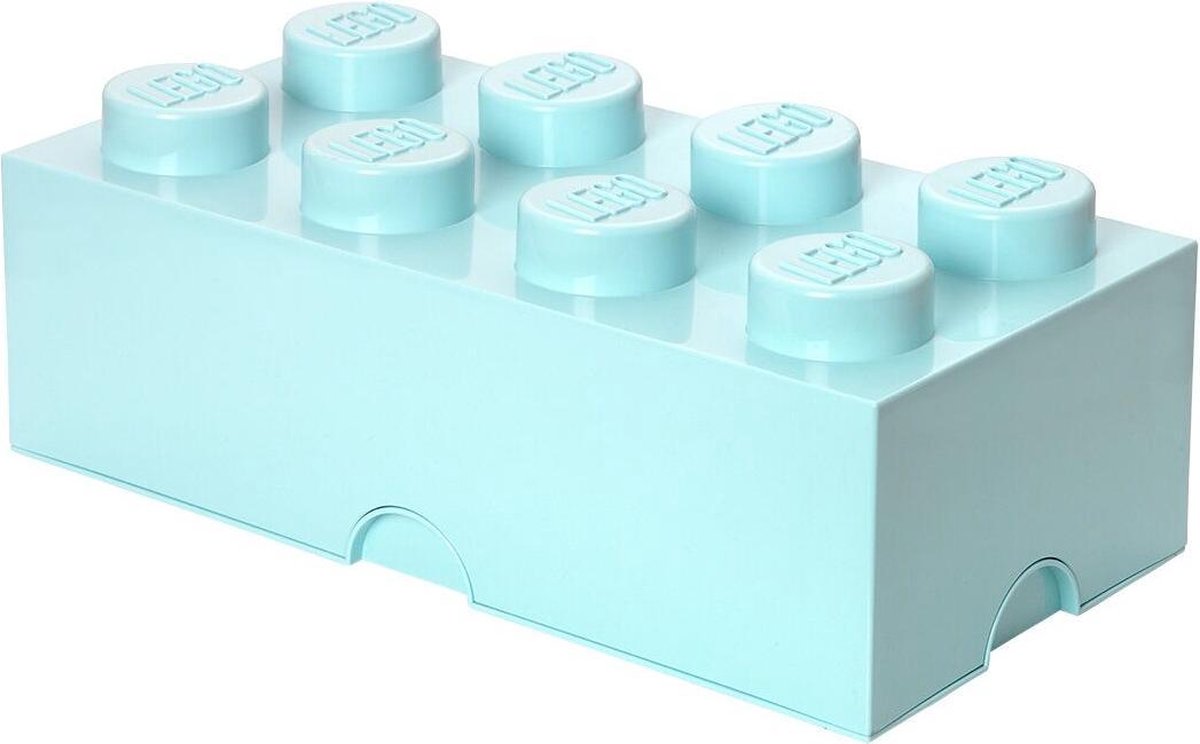 Bol.com LEGO Storage Brick 8 Opbergbox - 12L - Kunststof - Aqua aanbieding