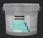 sikkens alphacryl SATIN ZIJDEGLANS binnenmuurverf 10l Wit