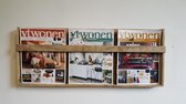Tijdschriftenrek Vintage Mango - Mangohout - 75 x 30 x 5,5 cm - Raw Materials