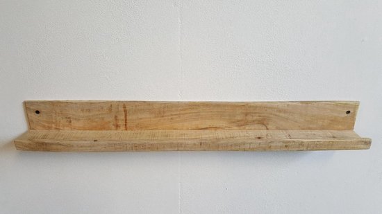 Wandplank Mango - Fotolijstplank - Mangohout - 75 cm - Raw Materials | bol.com