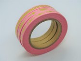 Washi Tape set - roze mini's | 5mm x 10m.