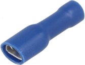 Kabelschoen - per 10 stuks - blauw - Insteekbreedte 4.8 mm Insteekdikte 0.8 mm
