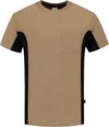 T-shirt Tricorp bicolore - Workwear - 102002 - kaki-noir - taille M