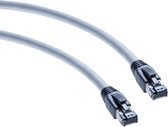 S-Impuls Premium S/FTP CAT8.1 40 Gigabit netwerkkabel / grijs - LSZH - 1 meter