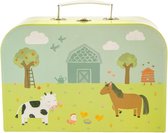 Sass & Belle Picknick koffer set Farmyard Friends Multicolour