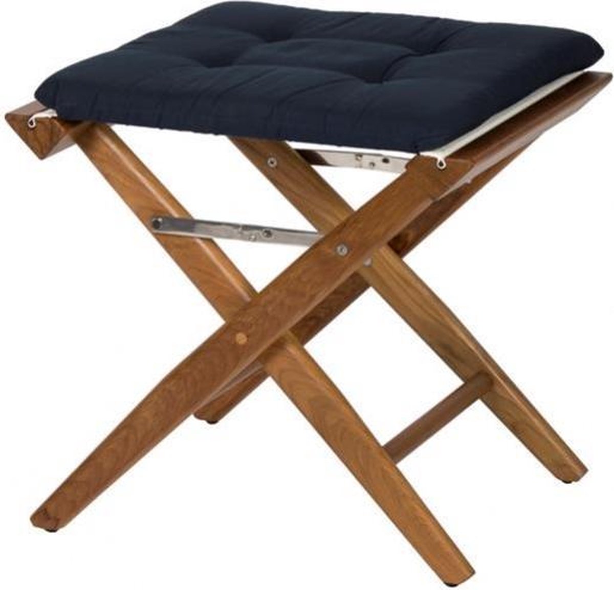 Regisseurskruk DeLuxe met Navy Kussenset (Geolied)