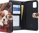 Samsung Galaxy A71 Bookcase hoesje - CaseBoutique - Hond Honden print - Kunstleer