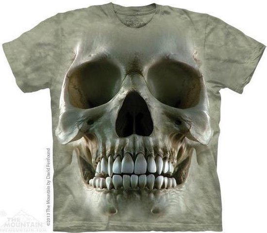 The Mountain T-shirt Big Face Skull T-shirt unisexe L.