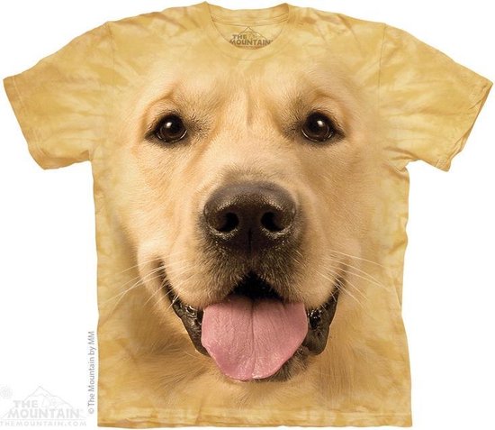 The Mountain T-shirt Big Face T-shirt unisexe doré Taille S