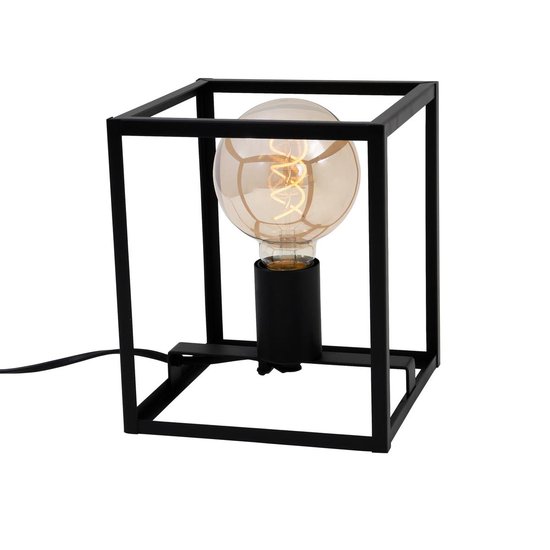 In de meeste gevallen Werkloos account Briloner Leuchten BOX Tafellamp - E27 - Staal - Zwart | bol.com