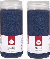Graden Celsius Afvoer Relatie 2x Fijn decoratie zand blauw 475 ml - Zandkorrels -  Hobby/decoratiemateriaal | bol.com