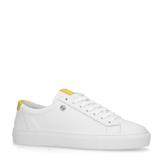 No Stress - Dames - Witte leren sneakers - Maat 37 | bol.com