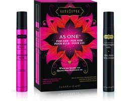 Kamasutra - As One Intensify Plus - Verwarmend & Orgasmevertragend - Voor hem & haar - 2 x 12 ml