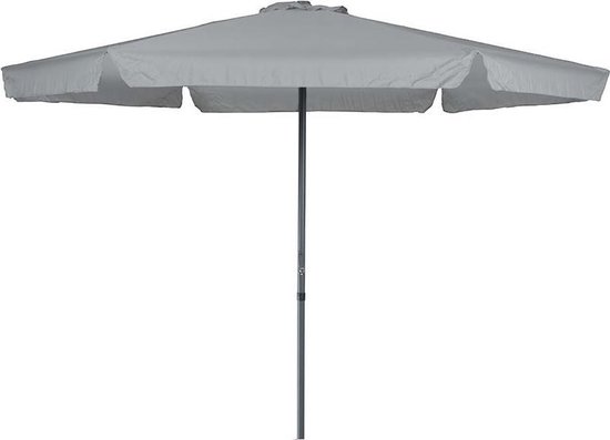 Garden Impressions Delta parasol - 300 cm - carbon black/ lichtgrijs