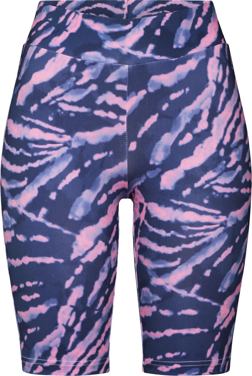 Urban Classics sportbroek ladies tie dye cycling shorts -xs Paars