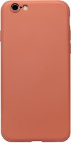 ADEL Premium Siliconen Back Cover Softcase Hoesje Geschikt voor iPhone 6(S) Plus - Oranje