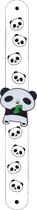 Lg-imports Klaparmband Panda Leaf Zwart/wit 21 Cm