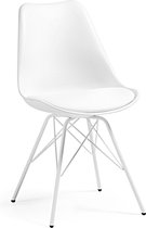 Kave Home - Ralf witte stoel met metalen poten