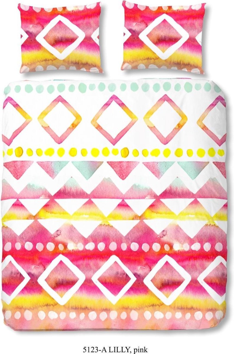 Good Morning Lilly Dekbedovertrek - Litsjumeaux - 240x200/220 cm - Roze