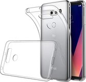 LG V30 Hoesje - Siliconen Back Cover - Transparant