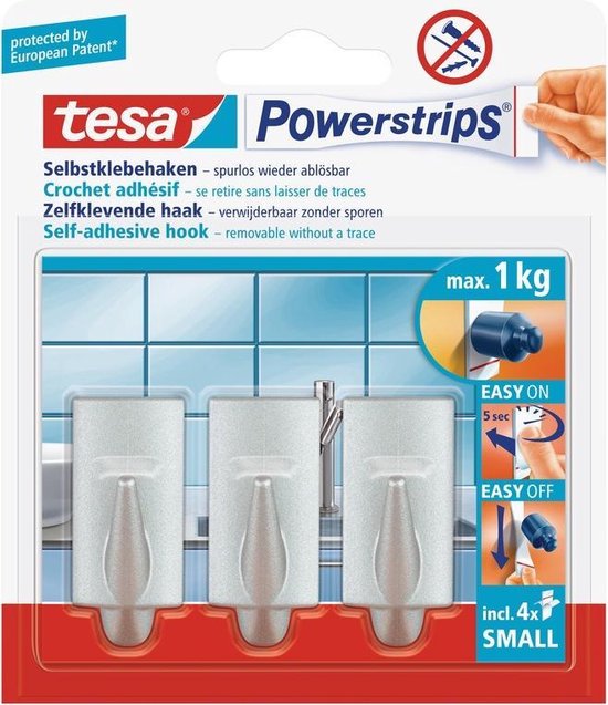 Tesa Verstelbare Klevende Spijker voor Behang & Pleisterwerk kopen? Haken & ogen