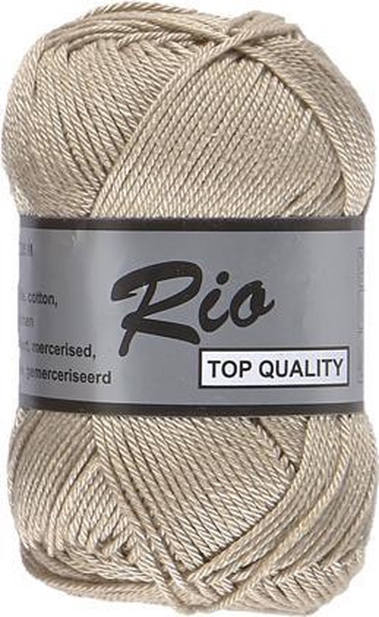 Lammy yarns Rio katoen garen - beige (791) - naald 3 a 3,5mm - 5 bollen