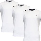 Donnay T-shirt zonder mouw - 3 Pack - Tanktop - Sportshirt - Heren - Maat L - Wit