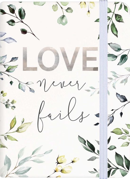 Notebook Love never fails - A6 - 96 pages | bol