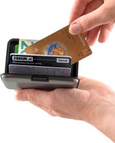 RFID Anti-Skim Aluminium Creditcardhouder - Kaarthouder - Card Protector - Pasjeshouder - Donkergrijs