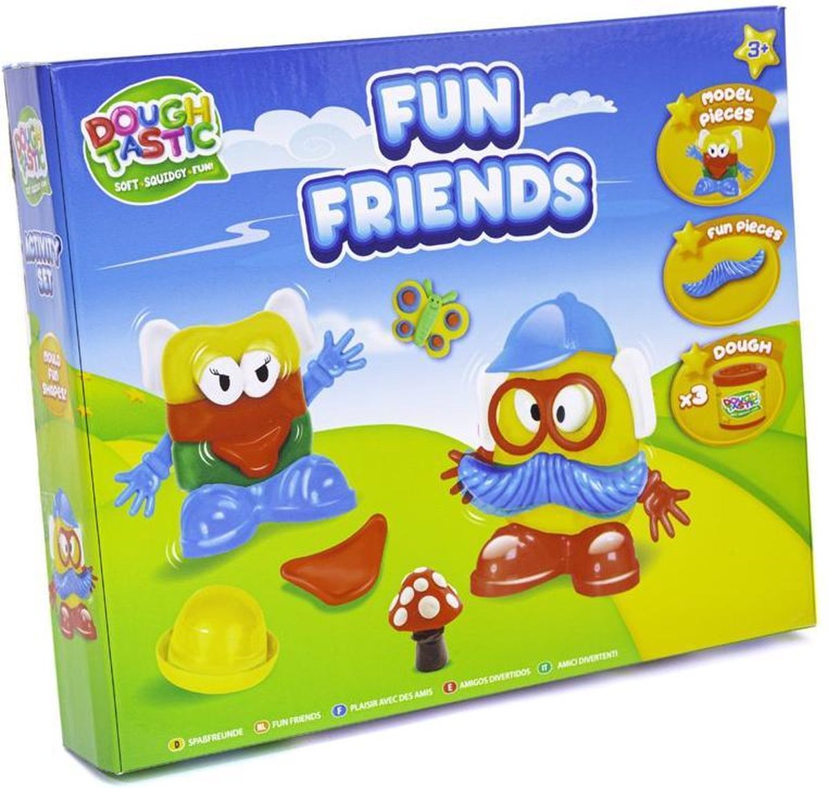 Vrolijke vriendjes klei - Spelen met klei - speelgoed voor kinderen