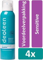 Deoleen Deodorant Spray 150 ml Sensitive 4 stuks Voordeelverpakking