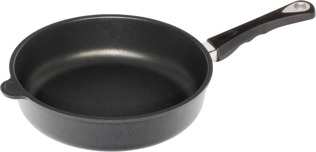 AMT Gastroguss Braadpan Ø 24 cm - Non-stick coating - Geschikt voor inductie - Verwijderbare handgreep - 7 cm hoog