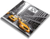 Beurer GS 203 New York Personenweegschaal - Digitaal - Tot 150 kg - Quick start - XL wit LCD display - Cijfergrootte 4 cm - Automatisch in-en uitschakelen - Incl. batterijen - 5 Jaar garantie