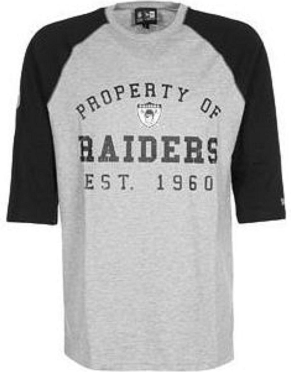 New Era VTG Prop Raglan XL Raiders Shirt