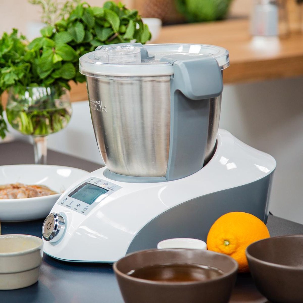 Robot culinaire multifonction Compact Cook Elite - 4 fonctions automatiques  et 30... | bol