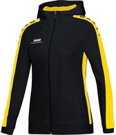 Jako Striker Hoodie Dames - Zwart / Citroen | Maat: 34