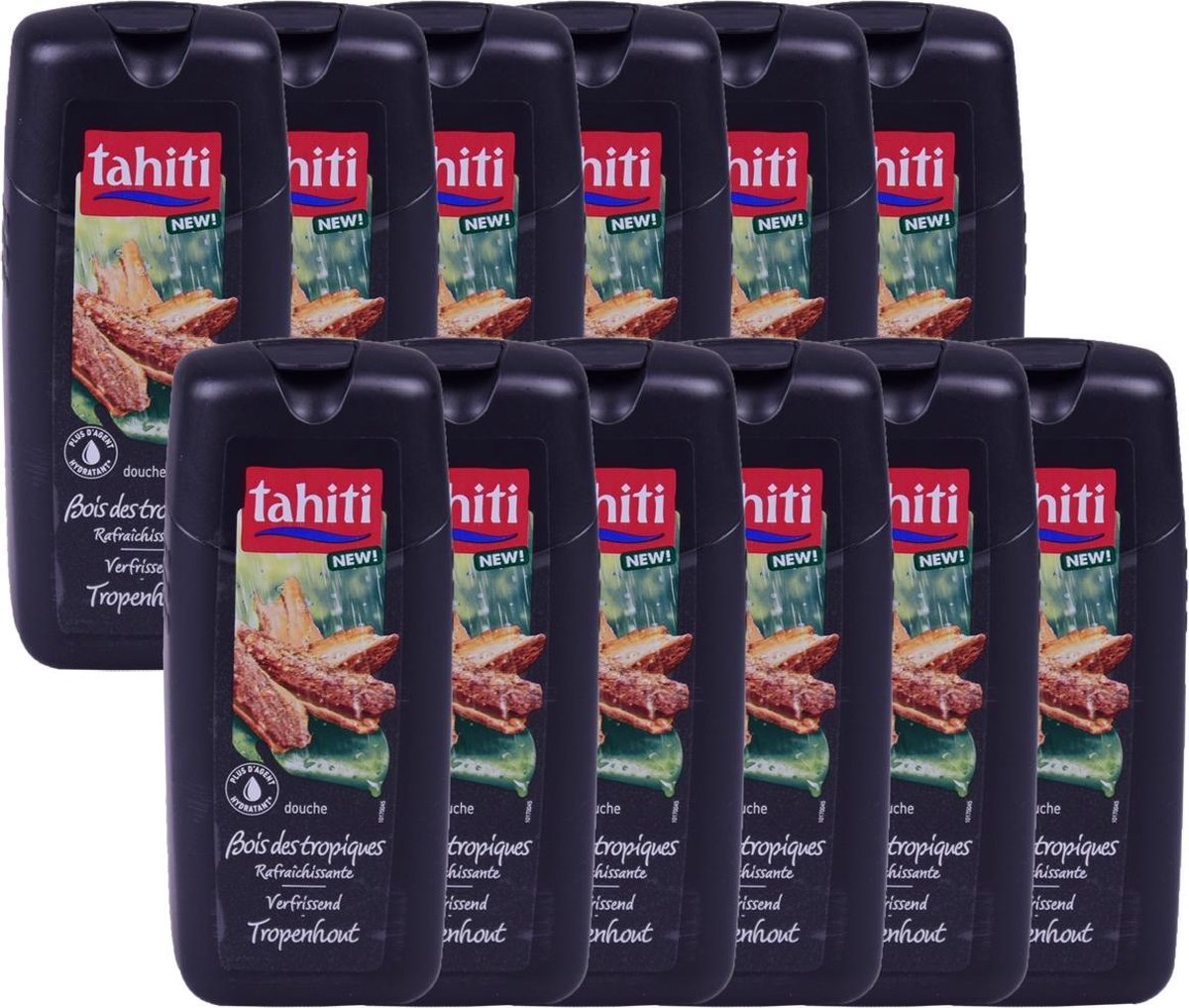 Tahiti Douchegel Tropenhout Voordeelverpakking - 12 x 300 ml