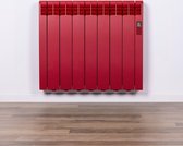 Elektrische Radiator Wifi Flame Red (RAL) - Smartcontrol via app - Energiebesparende functies - Laag verbruik - Realtime consumptie - 7 elementen - 770 W - Zuinigste Radiator