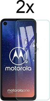 Motorola One Vision Screenprotector - Motorola Moto One Vision Screen Protector Glas - 2 stuks