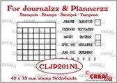 Crealies For journalzz & plannerzz stempels - Maanden NL
