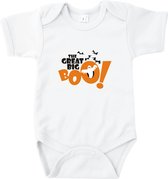 Rompertjes baby met tekst - The Great Big BOO! - Romper wit - Maat 74/80