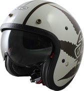 ESCOOT *RETROHELM LEAF* scooter - vespa - jethelm - scooterhelm - motor - brommer - helm