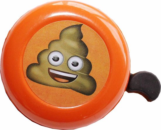 Werkelijk Pellen Bezet Emoji Fietsbel - Oranje - Drol - Kinderen | bol.com
