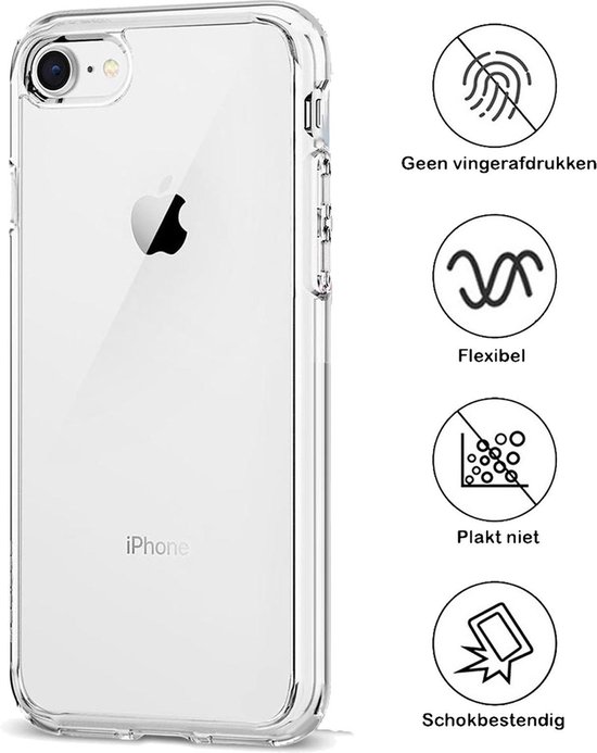 iPhone 6s Hoesje Siliconen Case Hoes Cover Dun - Transparant | bol