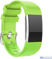 Horloge band | geschikt voor de Fitbit Charge 2 | siliconen sport armband| activity tracker | groen | large
